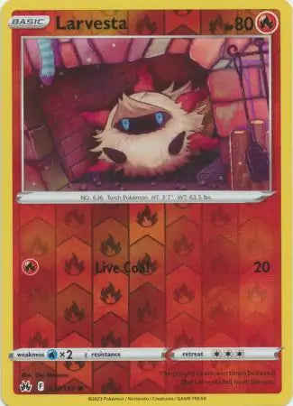 Larvesta 024/159 (Crown Zenith)  - Reverse Holofoil | Good Games Adelaide SA