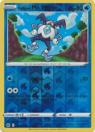 Galarian Mr Mime 030/159 (Crown Zenith)  - Reverse Holofoil | Good Games Adelaide SA