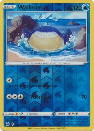 Wailmer 031/159 (Crown Zenith)  - Reverse Holofoil | Good Games Adelaide SA