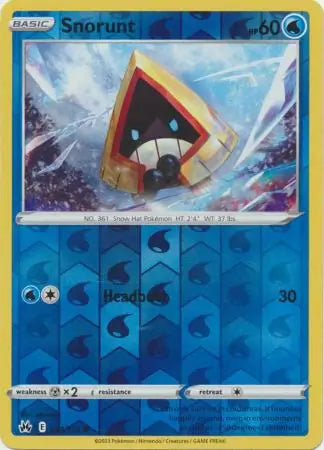 Snorunt 034/159 (Crown Zenith)  - Reverse Holofoil | Good Games Adelaide SA