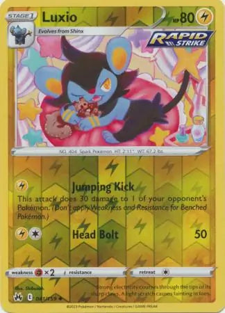 Luxio 041/159 (Crown Zenith)  - Reverse Holofoil | Good Games Adelaide SA