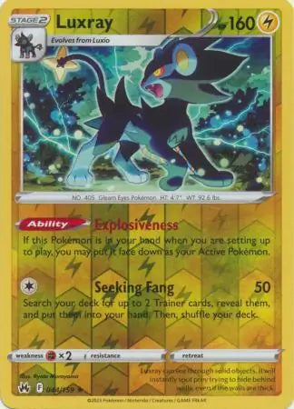 Luxray 044/159 (Crown Zenith)  - Reverse Holofoil | Good Games Adelaide SA