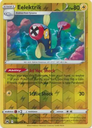 Eelektrik 048/159 (Crown Zenith)  - Reverse Holofoil | Good Games Adelaide SA