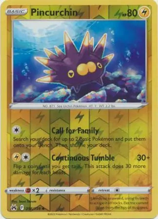 Pincurchin 056/159 (Crown Zenith)  - Reverse Holofoil | Good Games Adelaide SA