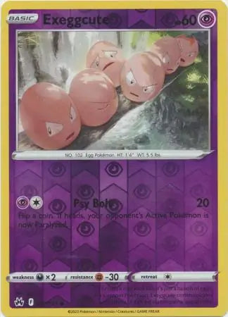 Exeggcute 057/159 (Crown Zenith)  - Reverse Holofoil | Good Games Adelaide SA