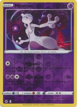 Mewtwo 059/159 (Crown Zenith)  - Reverse Holofoil | Good Games Adelaide SA