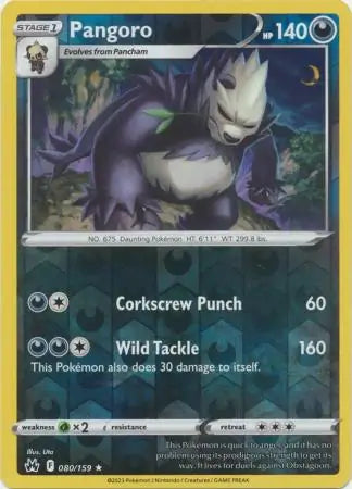 Pangoro 080/159 (Crown Zenith)  - Reverse Holofoil | Good Games Adelaide SA