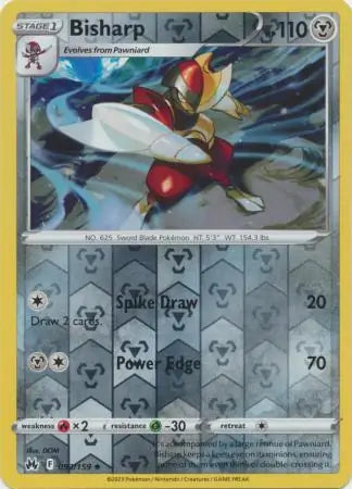 Bisharp 093/159 (Crown Zenith)  - Reverse Holofoil | Good Games Adelaide SA
