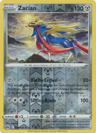 Zacian 094/159 (Crown Zenith)  - Reverse Holofoil | Good Games Adelaide SA