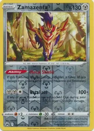 Zamazenta 097/159 (Crown Zenith)  - Reverse Holofoil | Good Games Adelaide SA