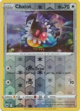 Chatot 112/159 (Crown Zenith)  - Reverse Holofoil | Good Games Adelaide SA