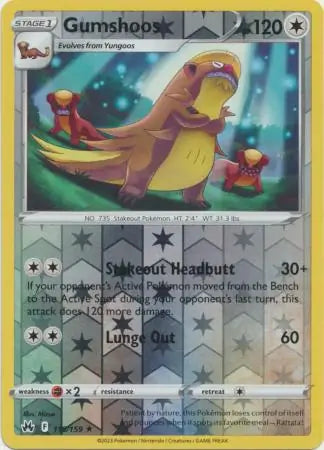 Gumshoos 118/159 (Crown Zenith)  - Reverse Holofoil | Good Games Adelaide SA
