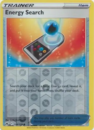 Energy Search 128/159 (Crown Zenith)  - Reverse Holofoil | Good Games Adelaide SA