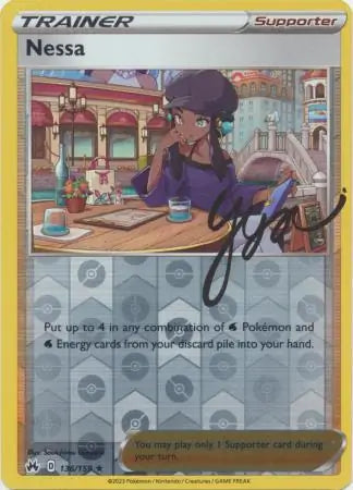 Nessa 136/159 (Crown Zenith)  - Reverse Holofoil | Good Games Adelaide SA