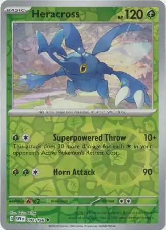 Heracross 002/198 (SV01: Scarlet & Violet Base Set)  - Reverse Holofoil | Good Games Adelaide SA