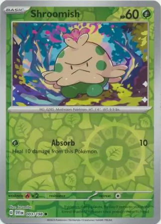 Shroomish 003/198 (SV01: Scarlet & Violet Base Set)  - Reverse Holofoil | Good Games Adelaide SA
