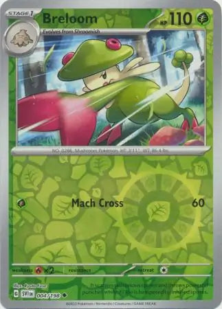 Breloom 004/198 (SV01: Scarlet & Violet Base Set)  - Reverse Holofoil | Good Games Adelaide SA