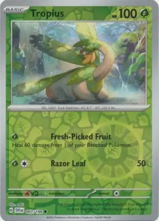 Tropius 007/198 (SV01: Scarlet & Violet Base Set)  - Reverse Holofoil | Good Games Adelaide SA