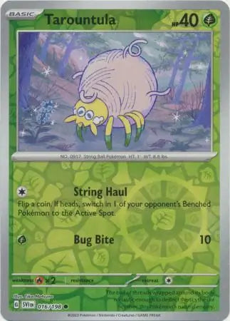 Tarountula 016/198 (SV01: Scarlet & Violet Base Set)  - Reverse Holofoil | Good Games Adelaide SA