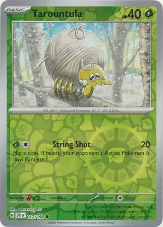 Tarountula 017/198 (SV01: Scarlet & Violet Base Set)  - Reverse Holofoil | Good Games Adelaide SA