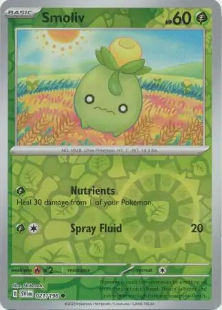 Smoliv 021/198 (SV01: Scarlet & Violet Base Set)  - Reverse Holofoil | Good Games Adelaide SA