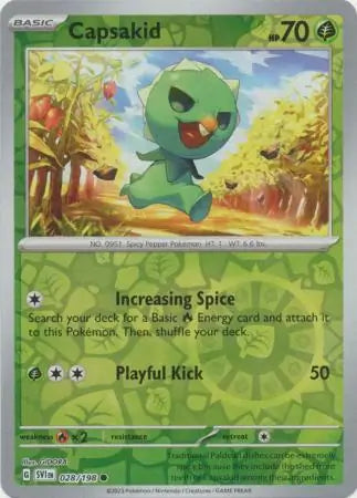 Capsakid 028 198 028/198 (SV01: Scarlet & Violet Base Set)  - Reverse Holofoil | Good Games Adelaide SA
