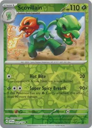 Scovillain 029/198 (SV01: Scarlet & Violet Base Set)  - Reverse Holofoil | Good Games Adelaide SA