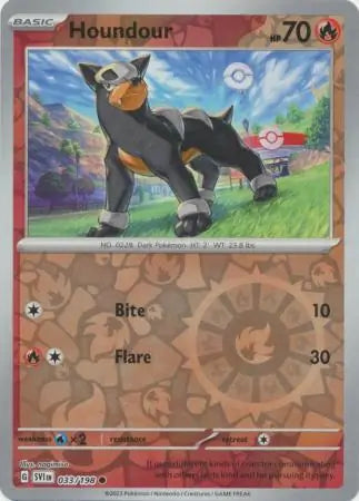 Houndour 033/198 (SV01: Scarlet & Violet Base Set)  - Reverse Holofoil | Good Games Adelaide SA
