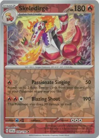 Skeledirge 038/198 (SV01: Scarlet & Violet Base Set)  - Reverse Holofoil | Good Games Adelaide SA
