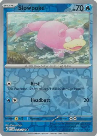 Slowpoke 042/198 (SV01: Scarlet & Violet Base Set)  - Reverse Holofoil | Good Games Adelaide SA