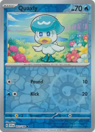 Quaxly 052/198 (SV01: Scarlet & Violet Base Set)  - Reverse Holofoil | Good Games Adelaide SA