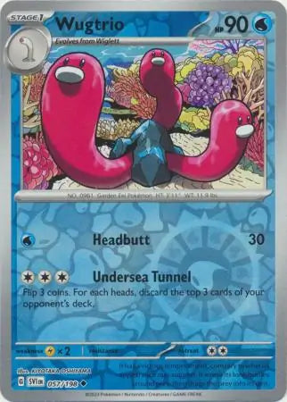 Wugtrio 057/198 (SV01: Scarlet & Violet Base Set)  - Reverse Holofoil | Good Games Adelaide SA
