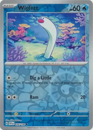 Wiglett 056/198 (SV01: Scarlet & Violet Base Set)  - Reverse Holofoil | Good Games Adelaide SA