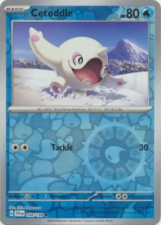 Cetoddle 058/198 (SV01: Scarlet & Violet Base Set)  - Reverse Holofoil | Good Games Adelaide SA