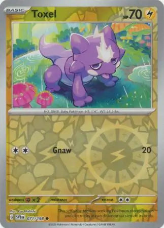Toxel 071/198 (SV01: Scarlet & Violet Base Set)  - Reverse Holofoil | Good Games Adelaide SA