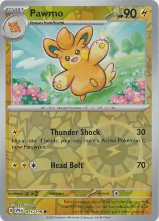 Pawmo 075/198 (SV01: Scarlet & Violet Base Set)  - Reverse Holofoil | Good Games Adelaide SA