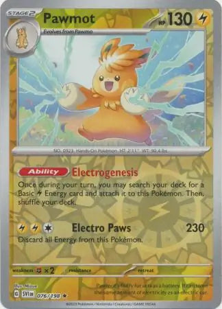 Pawmot 076/198 (SV01: Scarlet & Violet Base Set)  - Reverse Holofoil | Good Games Adelaide SA