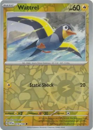 Wattrel 078/198 (SV01: Scarlet & Violet Base Set)  - Reverse Holofoil | Good Games Adelaide SA