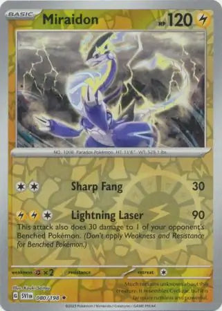 Miraidon 080/198 (SV01: Scarlet & Violet Base Set)  - Reverse Holofoil | Good Games Adelaide SA