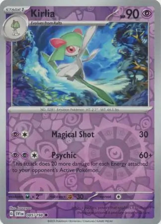 Kirlia 085/198 (SV01: Scarlet & Violet Base Set)  - Reverse Holofoil | Good Games Adelaide SA