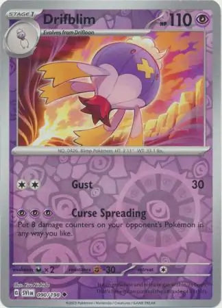 Drifblim 090/198 (SV01: Scarlet & Violet Base Set)  - Reverse Holofoil | Good Games Adelaide SA