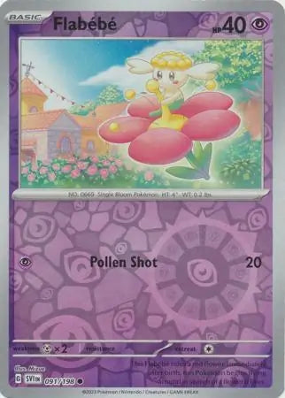 Flabebe 091/198 (SV01: Scarlet & Violet Base Set)  - Reverse Holofoil | Good Games Adelaide SA