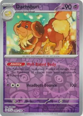 Dachsbun 099/198 (SV01: Scarlet & Violet Base Set)  - Reverse Holofoil | Good Games Adelaide SA
