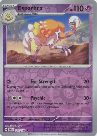 Espathra 103/198 (SV01: Scarlet & Violet Base Set)  - Reverse Holofoil | Good Games Adelaide SA