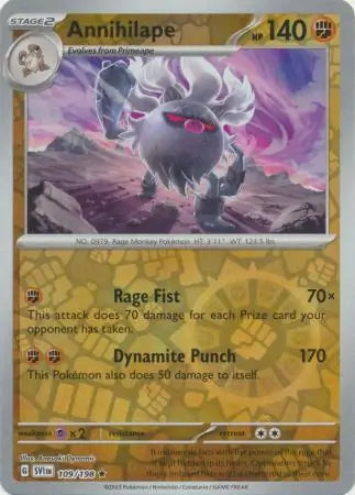 Annihilape 109/198 (SV01: Scarlet & Violet Base Set)  - Reverse Holofoil | Good Games Adelaide SA