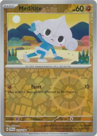 Meditite 110/198 (SV01: Scarlet & Violet Base Set)  - Reverse Holofoil | Good Games Adelaide SA