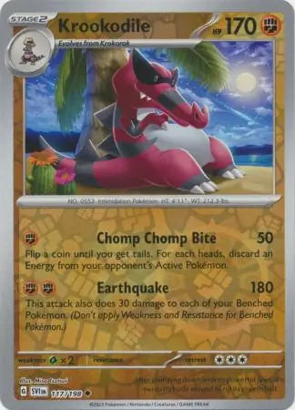 Krookodile 117/198 (SV01: Scarlet & Violet Base Set)  - Reverse Holofoil | Good Games Adelaide SA