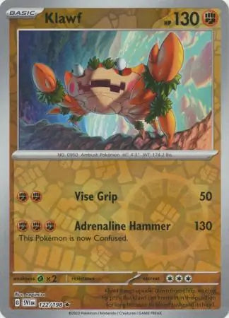 Klawf 122/198 (SV01: Scarlet & Violet Base Set)  - Reverse Holofoil | Good Games Adelaide SA