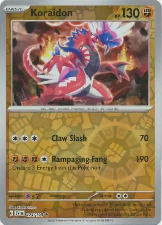 Koraidon 124/198 (SV01: Scarlet & Violet Base Set)  - Reverse Holofoil | Good Games Adelaide SA
