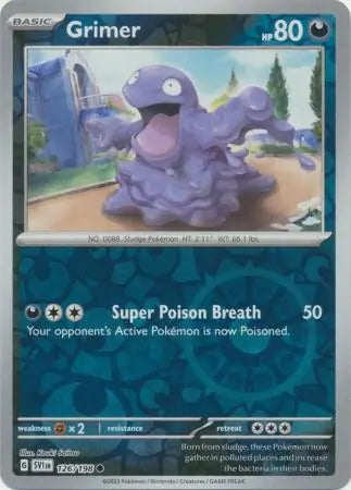 Grimer 126/198 (SV01: Scarlet & Violet Base Set)  - Reverse Holofoil | Good Games Adelaide SA
